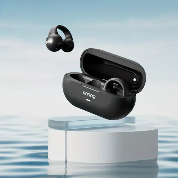 Sanag Z36S Ear Clip Wireless Bluetooth Smart Air Conduction Headphones / Black Sanag Z36S Ear Clip Wireless Bluetooth Smart Air Conduction Headphones / Black